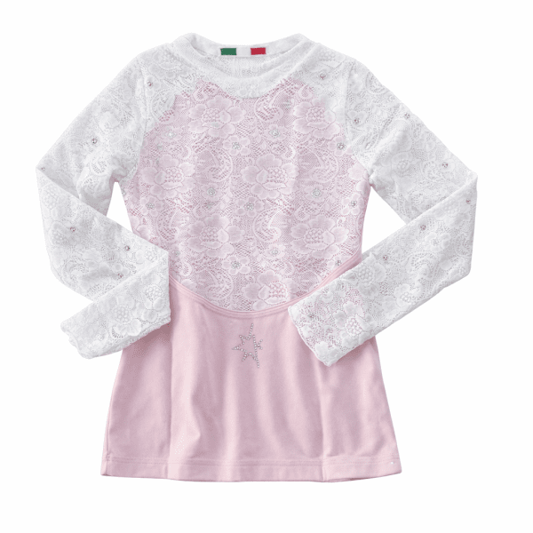 Zoom bild av Karisma valeria spetstop I easy pink och vit spets