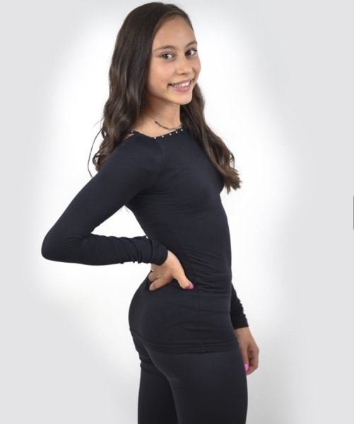 Zoom bild av Karisma titta top svart black2