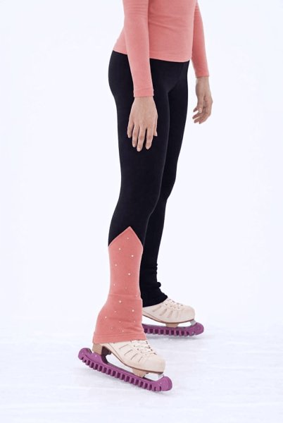 Zoom bild av Karisma tvåfärgad peak pants svart/lips korall