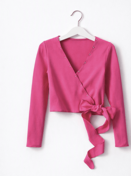 Zoom bild av Köp Karisma stella wrap shirt pink Bella